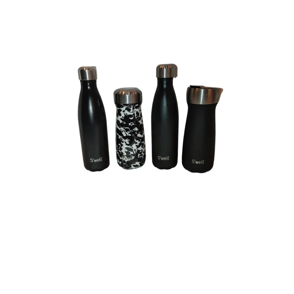 S'well Elements 17oz (x2) & Traveler 16oz (x2) Stainless Water Bottles